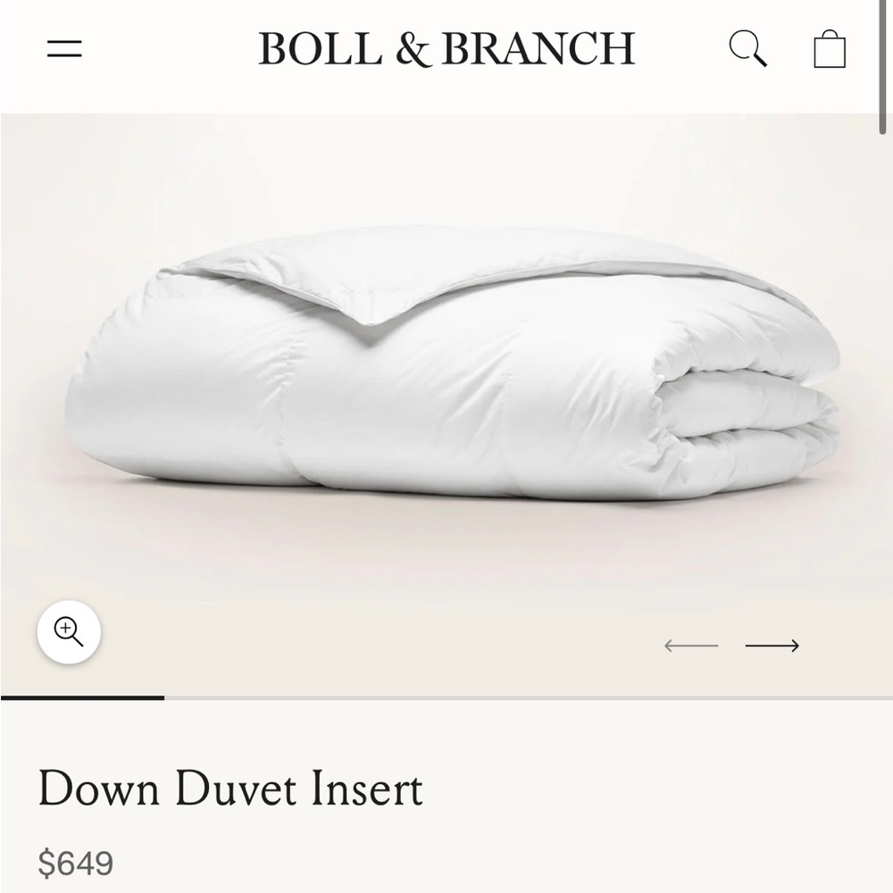 Boll & Branch King Down Alternative Duvet Insert